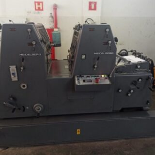 CÓD. 2076 - off-set Heidelberg GTOZP 52 Bicolor ano 1986